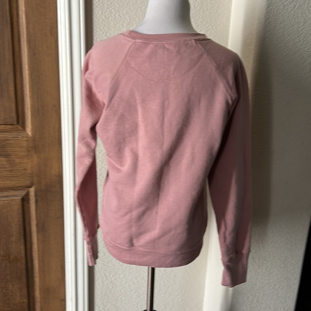 Champion Pink Top Dusty Rose Top Sweatshirt Beachy Small Athleisure Comfort - Picture 8 of 10